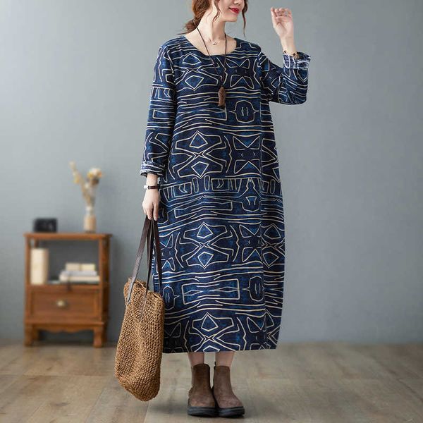 literary cotton linen printed round neck medium long sleeve backing a-line drs for women 2021 autumn product, Black;gray
literary cotton linen printed round neck medium long sleeve backing a-line drs for women 2021 autumn product, Black;gray