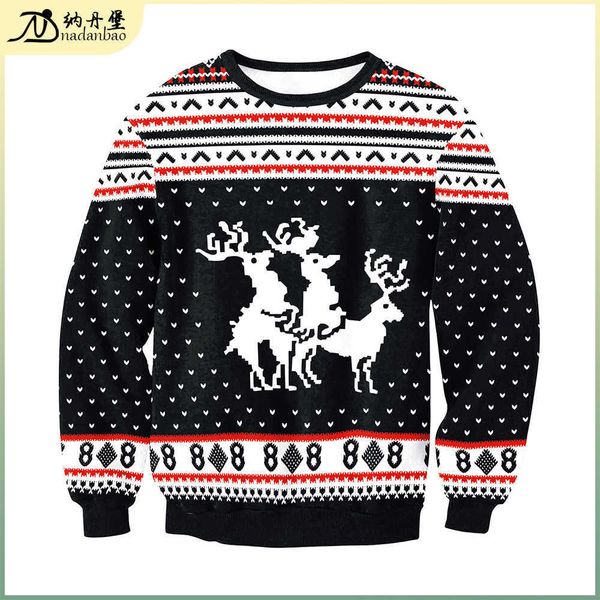 clothing autumn and winter new pullover sweater printed long sleeve round neck loose swys009, Black
clothing autumn and winter new pullover sweater printed long sleeve round neck loose swys009, Black