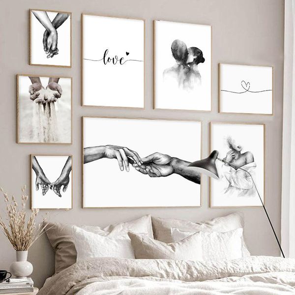 paintings fashion black white couple lovers wall art romantic hand in canvas painting love quotes print poster picture room decor
paintings fashion black white couple lovers wall art romantic hand in canvas painting love quotes print poster picture room decor