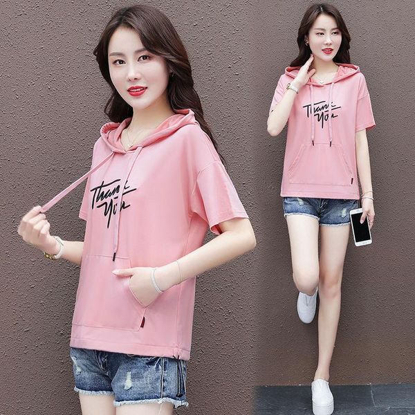 women's t-shirt plus size 100% cotton hoodie t shirt woman 2021 summer short sleeve o neck loose korean style women shirts, White
women's t-shirt plus size 100% cotton hoodie t shirt woman 2021 summer short sleeve o neck loose korean style women shirts, White