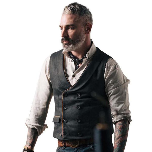 men's solid color lapel double button waistcoat victorian steampunk cosplay vestgentleman wedding slim fit men gilet51 vests, Black;white
men's solid color lapel double button waistcoat victorian steampunk cosplay vestgentleman wedding slim fit men gilet51 vests, Black;white