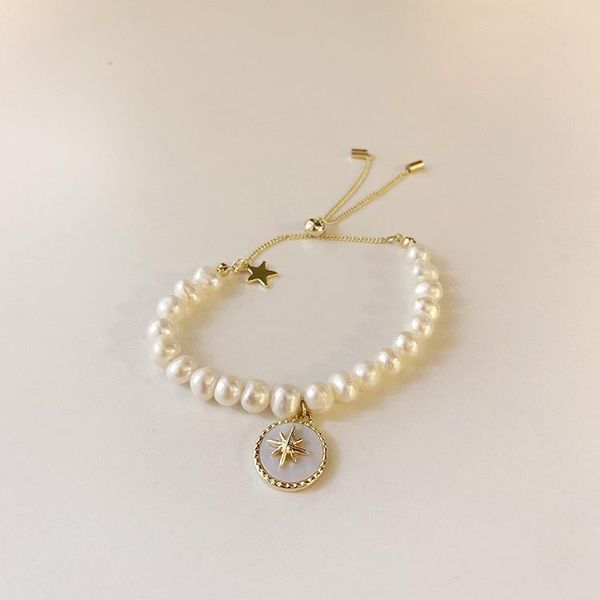link, chain gaku 2021 korean pearl eight-pointed star shell simple cute bracelet girlfriend gift ladies jewelry, Black
link, chain gaku 2021 korean pearl eight-pointed star shell simple cute bracelet girlfriend gift ladies jewelry, Black
