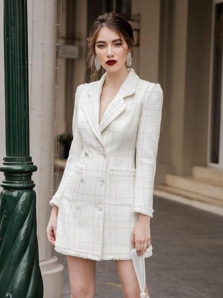 women's suits & blazers legg dress women runway fashion long sleeve double breasted winter celebrity white blazer coat designer outwear, White;black
women's suits & blazers legg dress women runway fashion long sleeve double breasted winter celebrity white blazer coat designer outwear, White;black