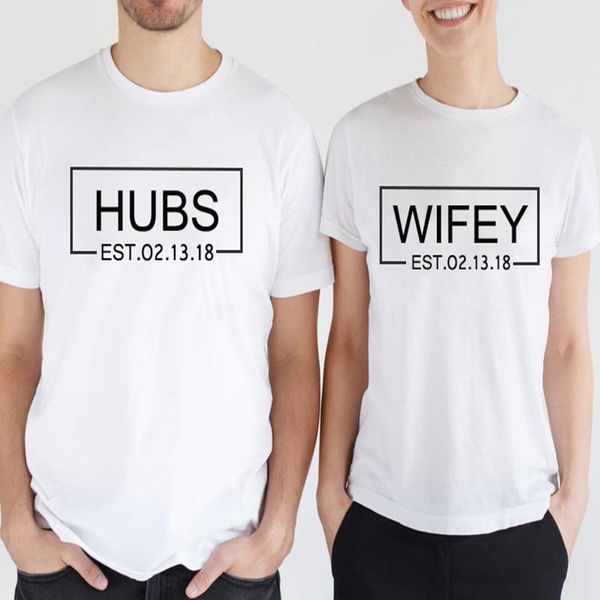 women's t-shirt hubs and wifey shirts honeymoon tee just married couples matching 2021 custom wedding tshirts husband wife, White
women's t-shirt hubs and wifey shirts honeymoon tee just married couples matching 2021 custom wedding tshirts husband wife, White