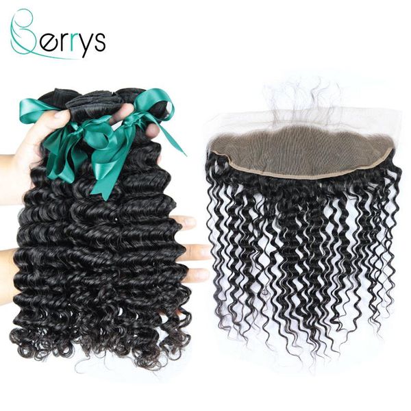 human hair bulks berryshair brazilian deep wave double wefts 3 bundles with 13x4 ear to lace frontal part virgin, Black
human hair bulks berryshair brazilian deep wave double wefts 3 bundles with 13x4 ear to lace frontal part virgin, Black