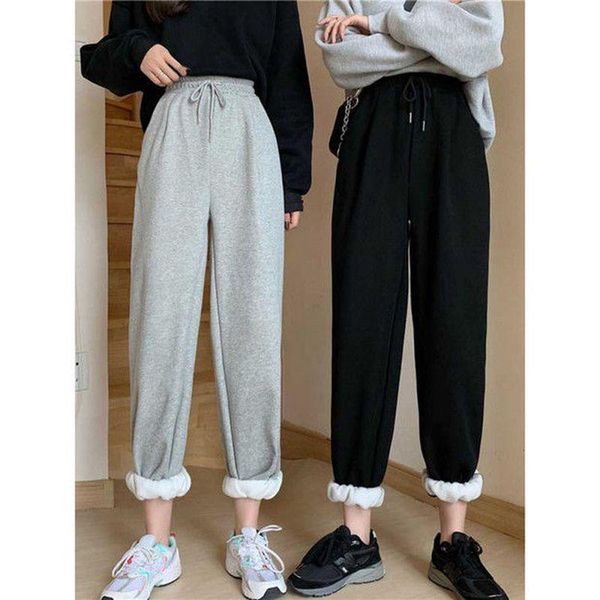 women's pants & capris autumn winter women fashion all-match casual gray sports pant elastic waist loose trousers wild slimming woman c, Black;white
women's pants & capris autumn winter women fashion all-match casual gray sports pant elastic waist loose trousers wild slimming woman c, Black;white