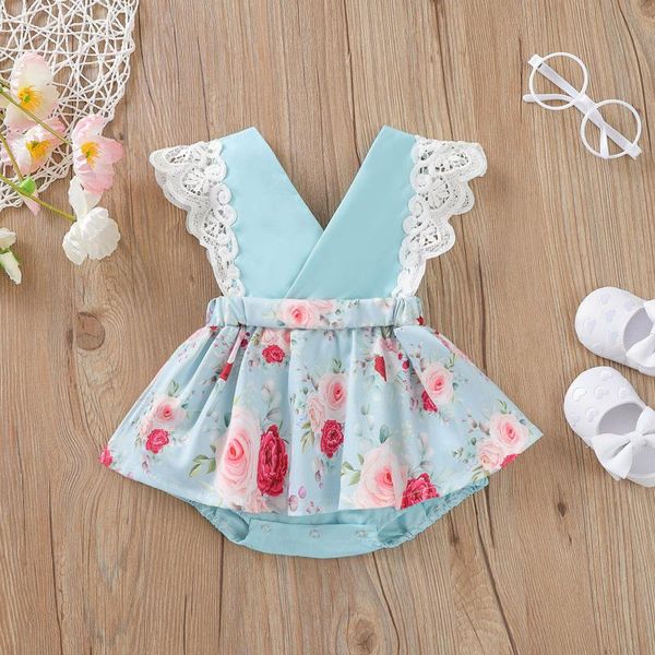 jumpsuits breathable boho baby girls clohtes born sweet style summer creative floral printing lace sleeve splicing skirt jumpsuit, Blue
jumpsuits breathable boho baby girls clohtes born sweet style summer creative floral printing lace sleeve splicing skirt jumpsuit, Blue