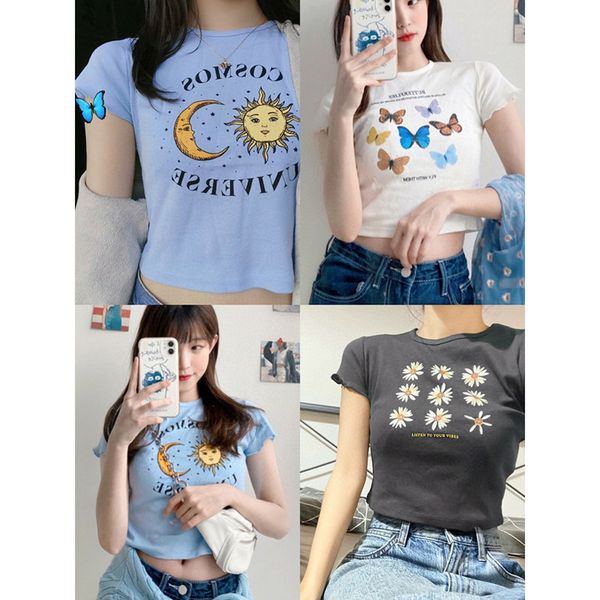 butterfly t-shirt short sleeve blouse women's wear 2021 women's wear short sleeve t-shirt women's wear, White
butterfly t-shirt short sleeve blouse women's wear 2021 women's wear short sleeve t-shirt women's wear, White