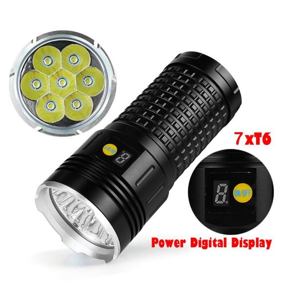 outdoor tool xml t6 x 7 led hunting flashligt 4x18650 battery torch bright ultra lampka rowerowa bike lights 
outdoor tool xml t6 x 7 led hunting flashligt 4x18650 battery torch bright ultra lampka rowerowa bike lights
