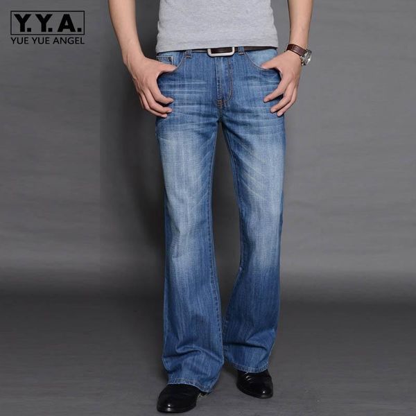 men's jeans fashion business men casual denim flare pants loose fit long man plus size 40 cowboy trousers bell-bottomed gviy, Blue
men's jeans fashion business men casual denim flare pants loose fit long man plus size 40 cowboy trousers bell-bottomed gviy, Blue
