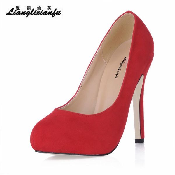 dress shoes llxf female party stilettos 11cm thin high-heeled flock wedding pumps sapato feminino plus:35-41 42 43, Black
dress shoes llxf female party stilettos 11cm thin high-heeled flock wedding pumps sapato feminino plus:35-41 42 43, Black