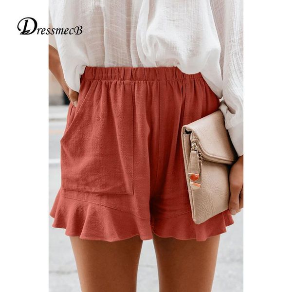 women's shorts dressmecb ruffle solid summer for women clothing casual midi waist streetwear trousers 2021 pockets slim female outfits, White;black
women's shorts dressmecb ruffle solid summer for women clothing casual midi waist streetwear trousers 2021 pockets slim female outfits, White;black