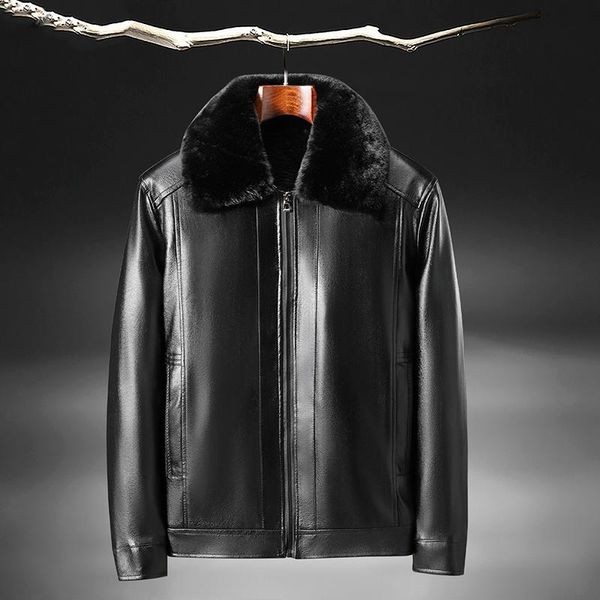 men's jackets browon 2021 men leather jacket velvet liner thickened business casual turn-down collar zipper fashion clothing, Black;brown
men's jackets browon 2021 men leather jacket velvet liner thickened business casual turn-down collar zipper fashion clothing, Black;brown
