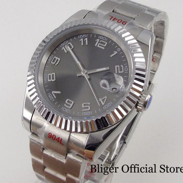 bliger grey men clock 21 jewelry japan miyota 8215 automatic ted shell born oyster band crystal magnifier, Slivery;brown
bliger grey men clock 21 jewelry japan miyota 8215 automatic ted shell born oyster band crystal magnifier, Slivery;brown
