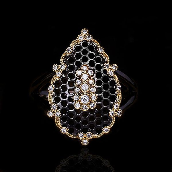 cluster rings exquisite 925 silver black gold two-tone micro-inlaid ring retro zircon hollow design party jewelry for women, Golden;silver
cluster rings exquisite 925 silver black gold two-tone micro-inlaid ring retro zircon hollow design party jewelry for women, Golden;silver