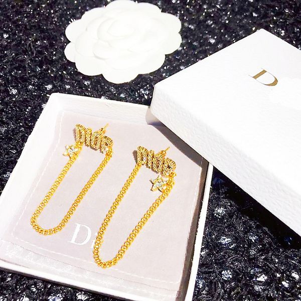 2021 jewelry 2021 new family letter diamond clavicle chain fashion earrings 925 silver needle earrings for women, Black
2021 jewelry 2021 new family letter diamond clavicle chain fashion earrings 925 silver needle earrings for women, Black