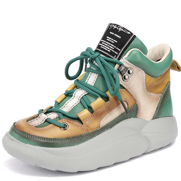 boots autumn winter leather sports ankle boots, front laces, color matching, comfortable slope heel, breathable fashion platform, Black
boots autumn winter leather sports ankle boots, front laces, color matching, comfortable slope heel, breathable fashion platform, Black