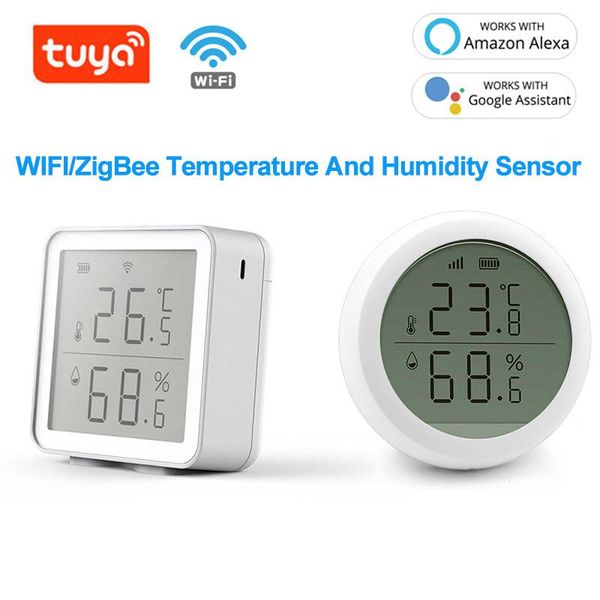 smart home control wifi/zigbee tuya temperature and humidity sensor work with alexa google
smart home control wifi/zigbee tuya temperature and humidity sensor work with alexa google