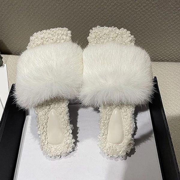 slippers 2021 women square toe female warm plush open flat ladies fashion comfortable indoor shoes women's winter footwear, Black
slippers 2021 women square toe female warm plush open flat ladies fashion comfortable indoor shoes women's winter footwear, Black