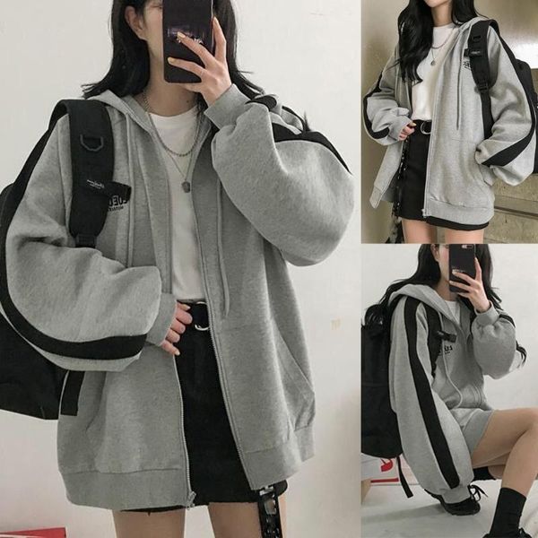 fashion autumn and winter women's cardigan cool long-sleeved sports temperament hooded warm sweater women trench coats, Tan;black
fashion autumn and winter women's cardigan cool long-sleeved sports temperament hooded warm sweater women trench coats, Tan;black
