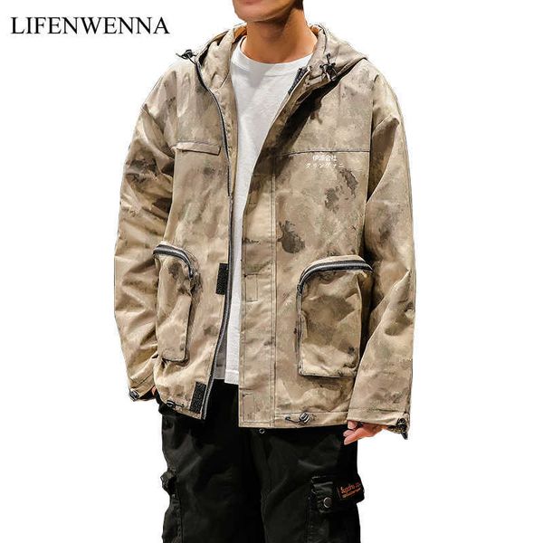 brand spring men's jacket men fashion camouflage casual loose jackets coat male bomber outwear jackets 5xl 210528, Black;brown
brand spring men's jacket men fashion camouflage casual loose jackets coat male bomber outwear jackets 5xl 210528, Black;brown