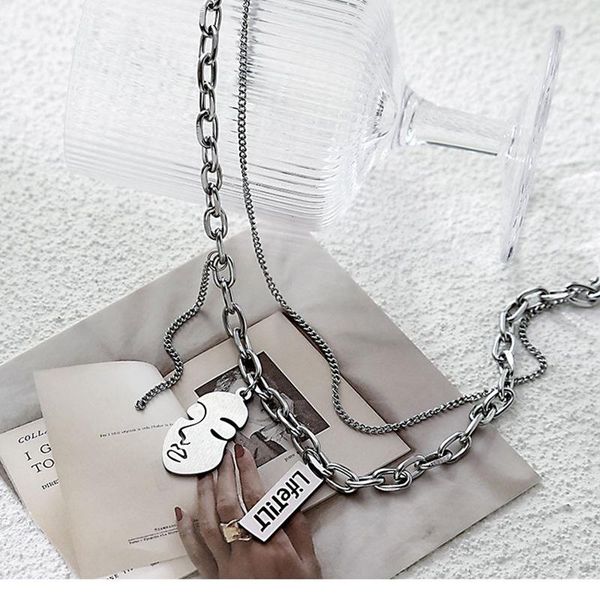 Chains Fashion Creative Personality Double-layer Titanium Steel Necklace Female Hip-hop Trend Male Clavicle Chain Jewelry Wholesale, Silver
Chains Fashion Creative Personality Double-layer Titanium Steel Necklace Female Hip-hop Trend Male Clavicle Chain Jewelry Wholesale, Silver