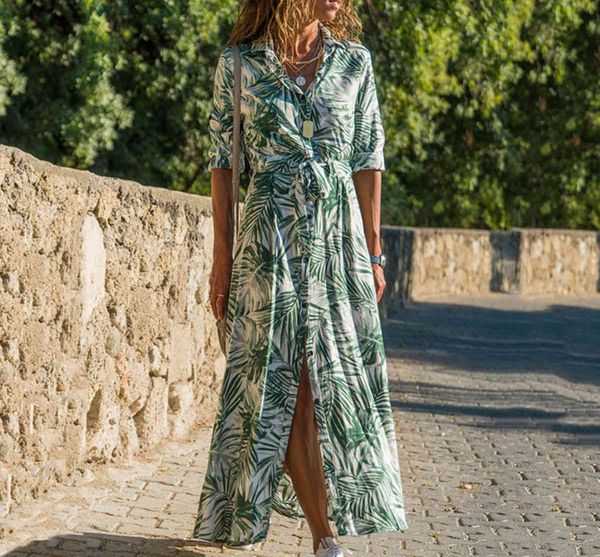 2021 summer new long skirt women's beach button chiffon lace loose waist bohemian dress, Black;gray
2021 summer new long skirt women's beach button chiffon lace loose waist bohemian dress, Black;gray