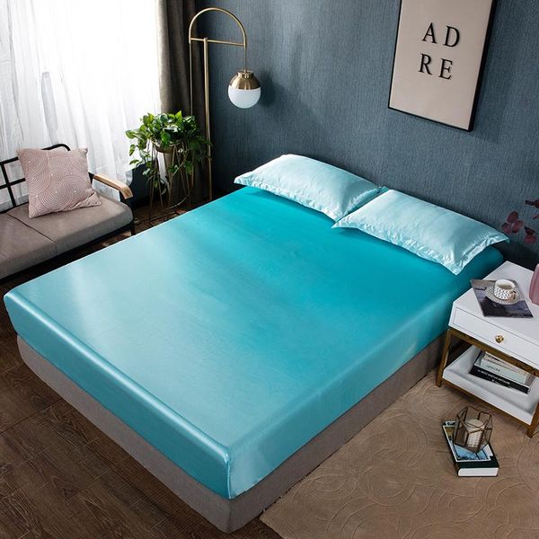 sheets & sets emulation silk fitted sheet queen luxury full twin size elastic band bedsheets solid color satin bed linens
sheets & sets emulation silk fitted sheet queen luxury full twin size elastic band bedsheets solid color satin bed linens