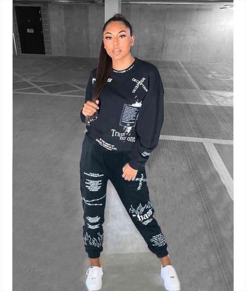 casual long sleeved letters womens tracksuits graffiti painting printed sweater two piece clothing knitted suit women, Gray
casual long sleeved letters womens tracksuits graffiti painting printed sweater two piece clothing knitted suit women, Gray