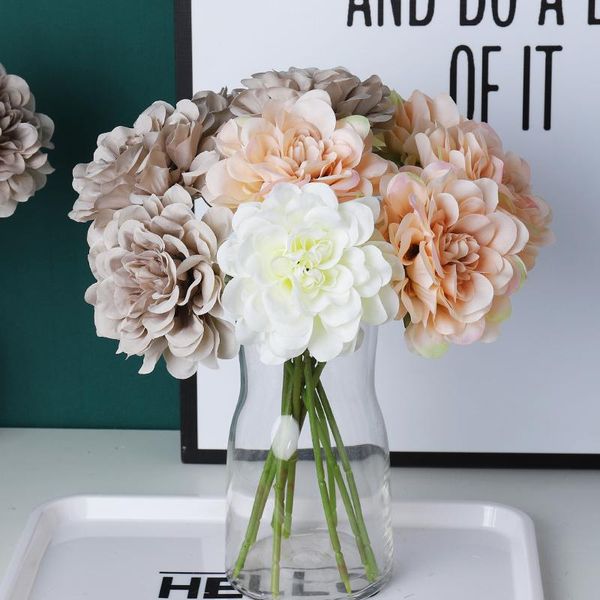 decorative flowers & wreaths 5pcs beautiful artificial peony silk dahlia bouquet autumn decoration for home wedding hydrangea fake flower ta
decorative flowers & wreaths 5pcs beautiful artificial peony silk dahlia bouquet autumn decoration for home wedding hydrangea fake flower ta