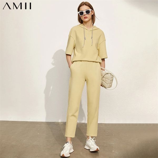 amii minimalism summer hoodies for women sport causal 100%cotton hooded women's hoodies elastic waist women's pants 12130278 21070, White
amii minimalism summer hoodies for women sport causal 100%cotton hooded women's hoodies elastic waist women's pants 12130278 21070, White