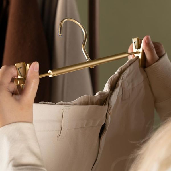 hangers & racks aluminium alloy trouser hanger with clip multifunction portable not easy rust fade anti slip for towels dress
hangers & racks aluminium alloy trouser hanger with clip multifunction portable not easy rust fade anti slip for towels dress