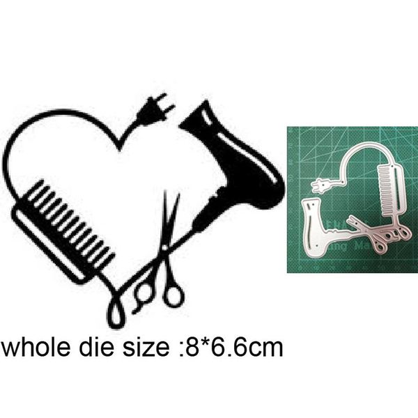painting supplies metal cutting dies hair dryer scissors comb die cut diy scrapbooking craft handmade cards making punch art cutter 
painting supplies metal cutting dies hair dryer scissors comb die cut diy scrapbooking craft handmade cards making punch art cutter