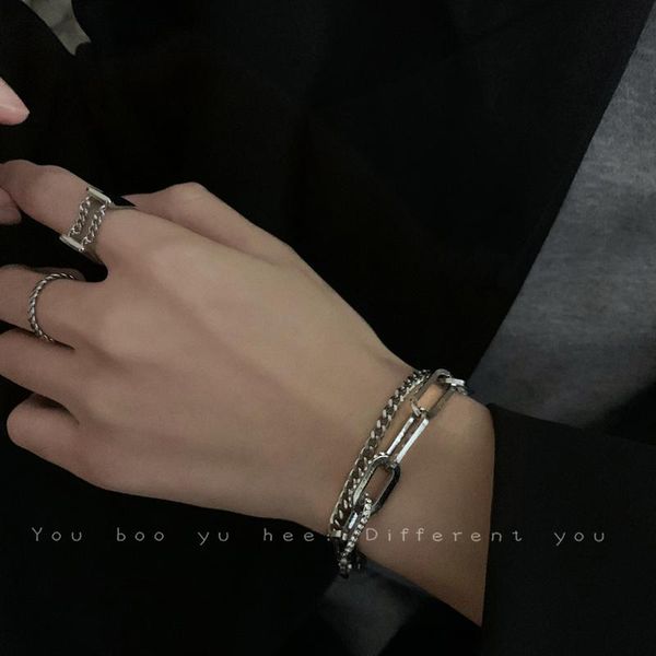 multi-layer stainless steel bracelet woman exquisite birthday present decoration chain hip hop punk zirconia goth bracelets charm, Golden;silver
multi-layer stainless steel bracelet woman exquisite birthday present decoration chain hip hop punk zirconia goth bracelets charm, Golden;silver