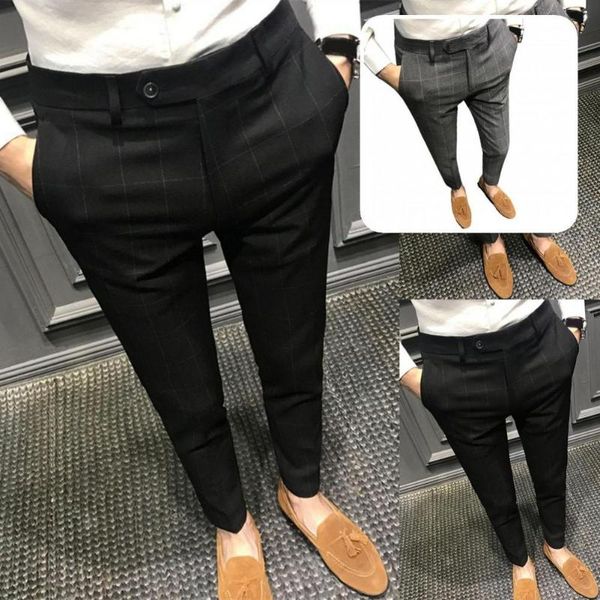 men's suits & blazers men pants anti-iron fit smooth wear-resistant suit for work, White;black
men's suits & blazers men pants anti-iron fit smooth wear-resistant suit for work, White;black