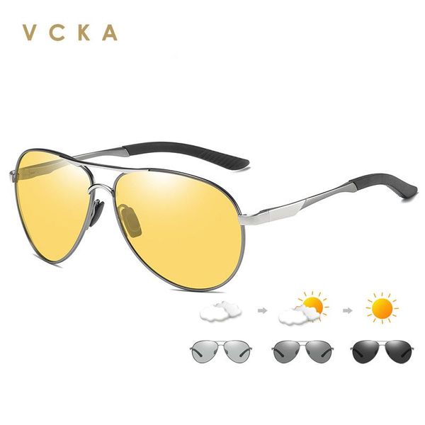 sunglasses vcka rimless pochromic men women day night vision glasses aluminum magnesium polarized discoloration eyewear, White;black
sunglasses vcka rimless pochromic men women day night vision glasses aluminum magnesium polarized discoloration eyewear, White;black