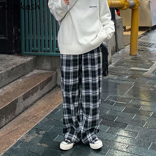 women's pants & capris women plaid korean wide leg loose all-match oversize ins baggiest streetwear fashion harajuku simple classic s, Black;white
women's pants & capris women plaid korean wide leg loose all-match oversize ins baggiest streetwear fashion harajuku simple classic s, Black;white
