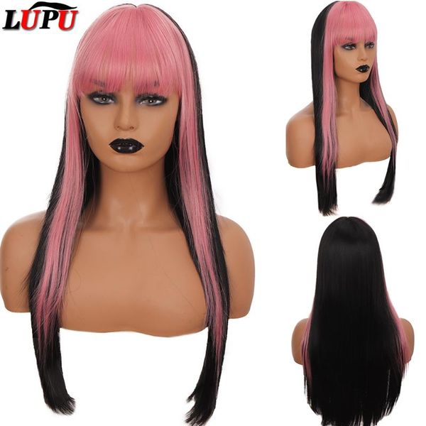 synthetic wigs lupu pink black wig long straight hair cosplay heat resistant fiber ombre purple color women for
synthetic wigs lupu pink black wig long straight hair cosplay heat resistant fiber ombre purple color women for