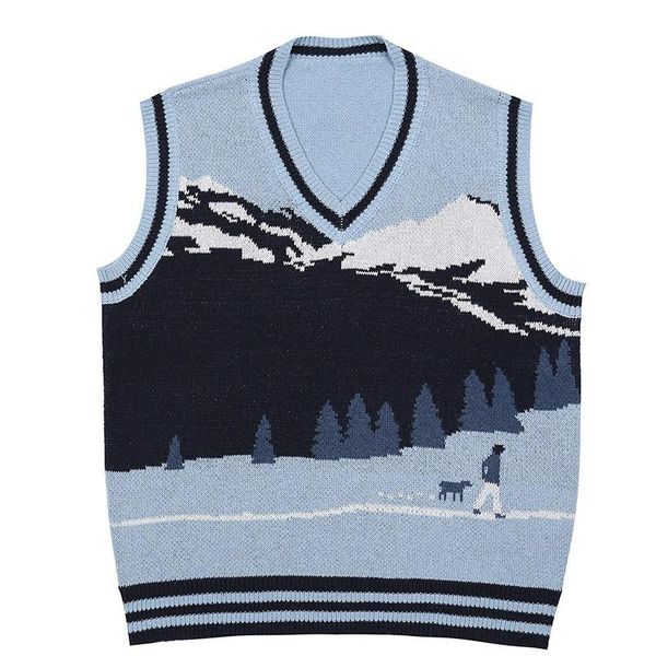 men's vests sweater fashion beauty vest oversized harajuku landscape forest vintage sleeveless women's knitting waistcoat jump, Black;white
men's vests sweater fashion beauty vest oversized harajuku landscape forest vintage sleeveless women's knitting waistcoat jump, Black;white