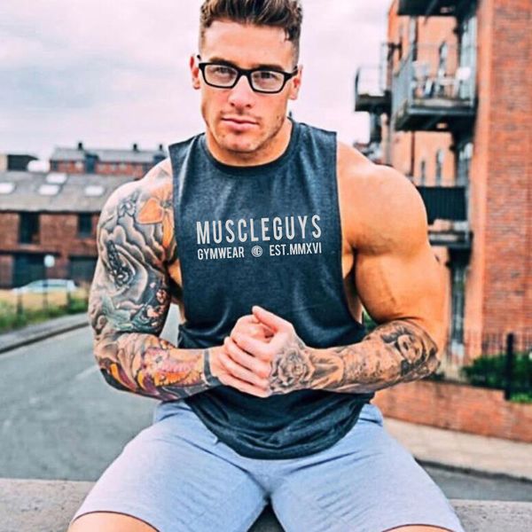 muscleguys brand fitness tank men undershirt sleeveless shirt summer oversized muscle bodybuilding vest streetwear 210421, White;black
muscleguys brand fitness tank men undershirt sleeveless shirt summer oversized muscle bodybuilding vest streetwear 210421, White;black