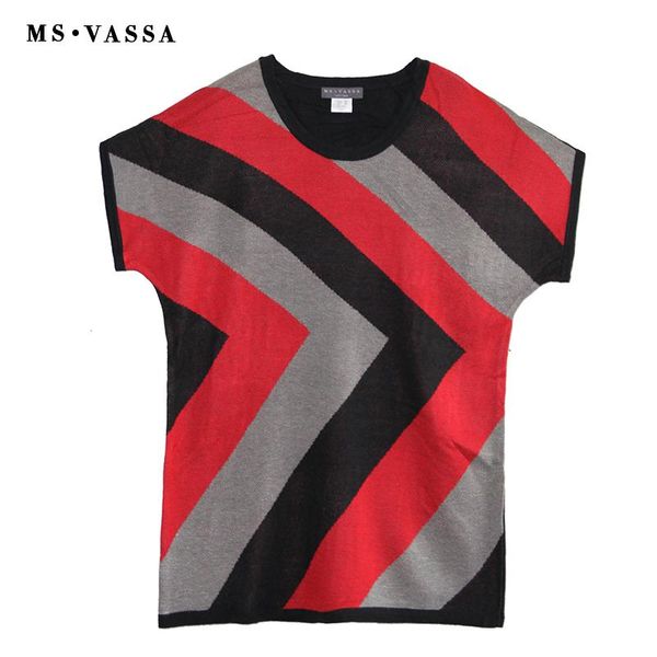 women's sweaters ms vassa summer women o-neck striped tees short sleeve 2021 ladies jumpers plus size 6xl pullovers casual, White;black
women's sweaters ms vassa summer women o-neck striped tees short sleeve 2021 ladies jumpers plus size 6xl pullovers casual, White;black