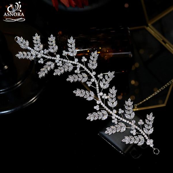 hair clips & barrettes asnora cz bridal head flower crown headdress soft leaf shape headband wedding accessories a01033, Golden;silver
hair clips & barrettes asnora cz bridal head flower crown headdress soft leaf shape headband wedding accessories a01033, Golden;silver