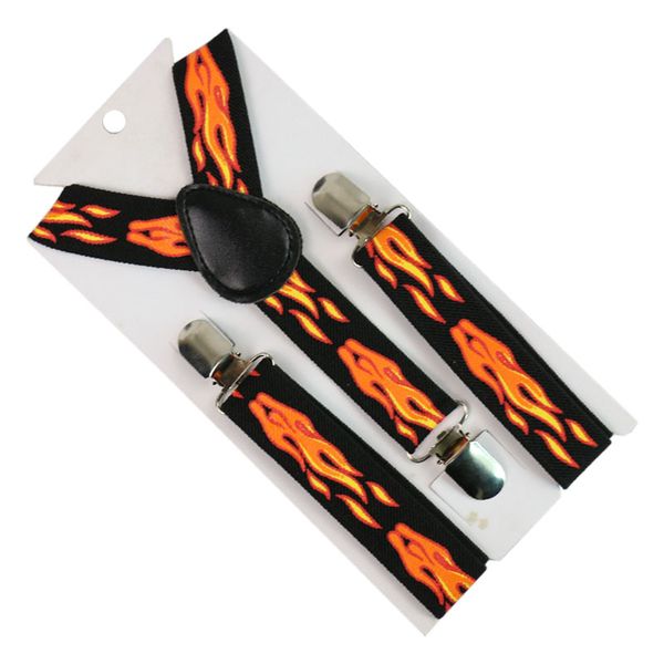 winfox fashion boys girls kid suspender flame fire pattern clip-on adjustable elastic braces suspenders, Black;white
winfox fashion boys girls kid suspender flame fire pattern clip-on adjustable elastic braces suspenders, Black;white