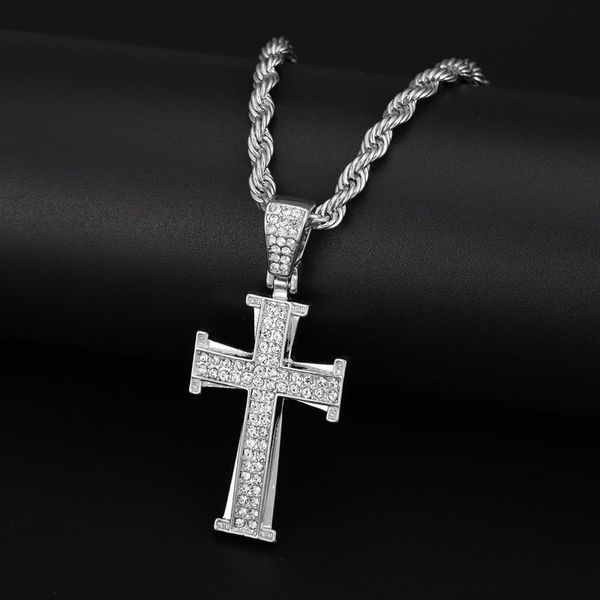 chains 2021 fashion men women hip hop cross pendant necklace bling pave rhinestones egyptian style jewelry gift, Silver
chains 2021 fashion men women hip hop cross pendant necklace bling pave rhinestones egyptian style jewelry gift, Silver