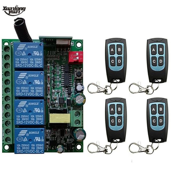 smart home control wireless remote rf switch ac110v 220v 230v 4ch 4channel relay receiver module transmitter
smart home control wireless remote rf switch ac110v 220v 230v 4ch 4channel relay receiver module transmitter