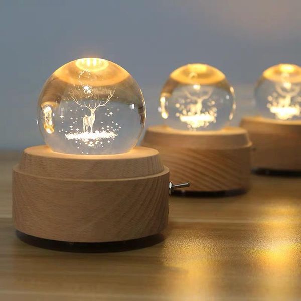 decorative objects & figurines wooden rotating night light home decoration valentine's day gift crystal ball 3d laser engraving music b
decorative objects & figurines wooden rotating night light home decoration valentine's day gift crystal ball 3d laser engraving music b