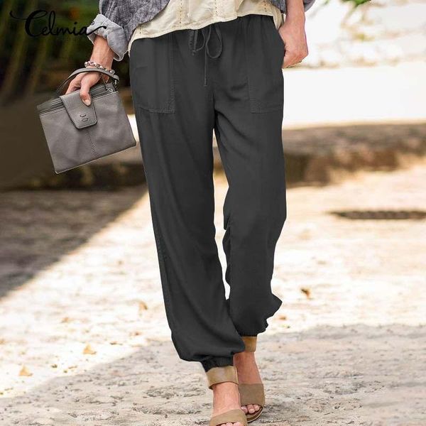 women's pants & capris 2021 fashion women long celmia casual loose plus size solid trousers vintage lantern harem palazzo pantalones fe, Black;white
women's pants & capris 2021 fashion women long celmia casual loose plus size solid trousers vintage lantern harem palazzo pantalones fe, Black;white