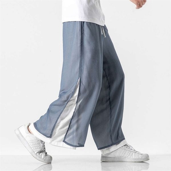 men's pants and summer big goods have come out of the old style, falling feeling, wide leg leisure double-layer pants, trendy chinese w, Black
men's pants and summer big goods have come out of the old style, falling feeling, wide leg leisure double-layer pants, trendy chinese w, Black