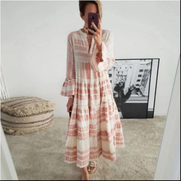 fashion geometric womens dress print women flare sleeve v neck for beach vacation casual loose ladies ruffles flared a line, Black;gray
fashion geometric womens dress print women flare sleeve v neck for beach vacation casual loose ladies ruffles flared a line, Black;gray