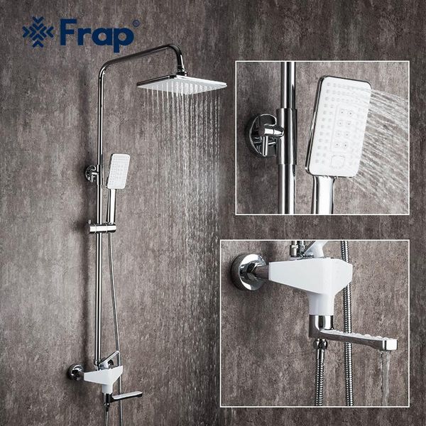 frap white rainfall shower faucet set single lever bathtub mixer bath tub grifo ducha f2458 bathroom sets
frap white rainfall shower faucet set single lever bathtub mixer bath tub grifo ducha f2458 bathroom sets